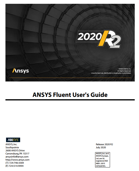 Fluent帮助文档(2020R2英文版)PDF